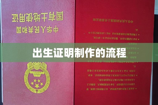 北仑出生证明制作的流程