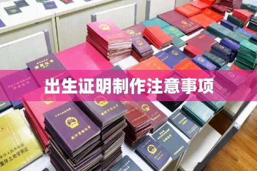 北仑出生证明制作注意事项