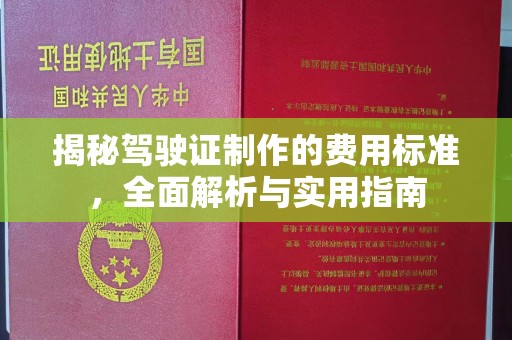 北仑揭秘驾驶证制作的费用标准，全面解析与实用指南
