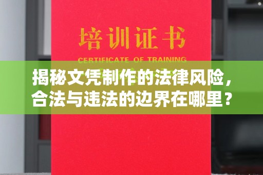 北仑揭秘文凭制作的法律风险，合法与违法的边界在哪里？