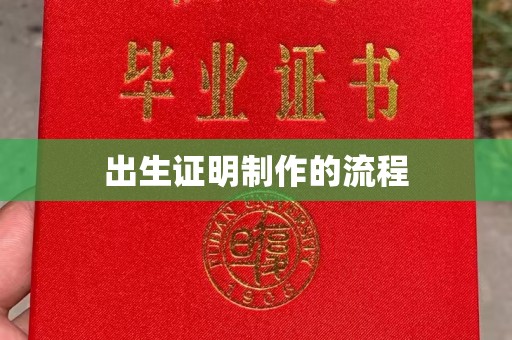 北仑出生证明制作的流程